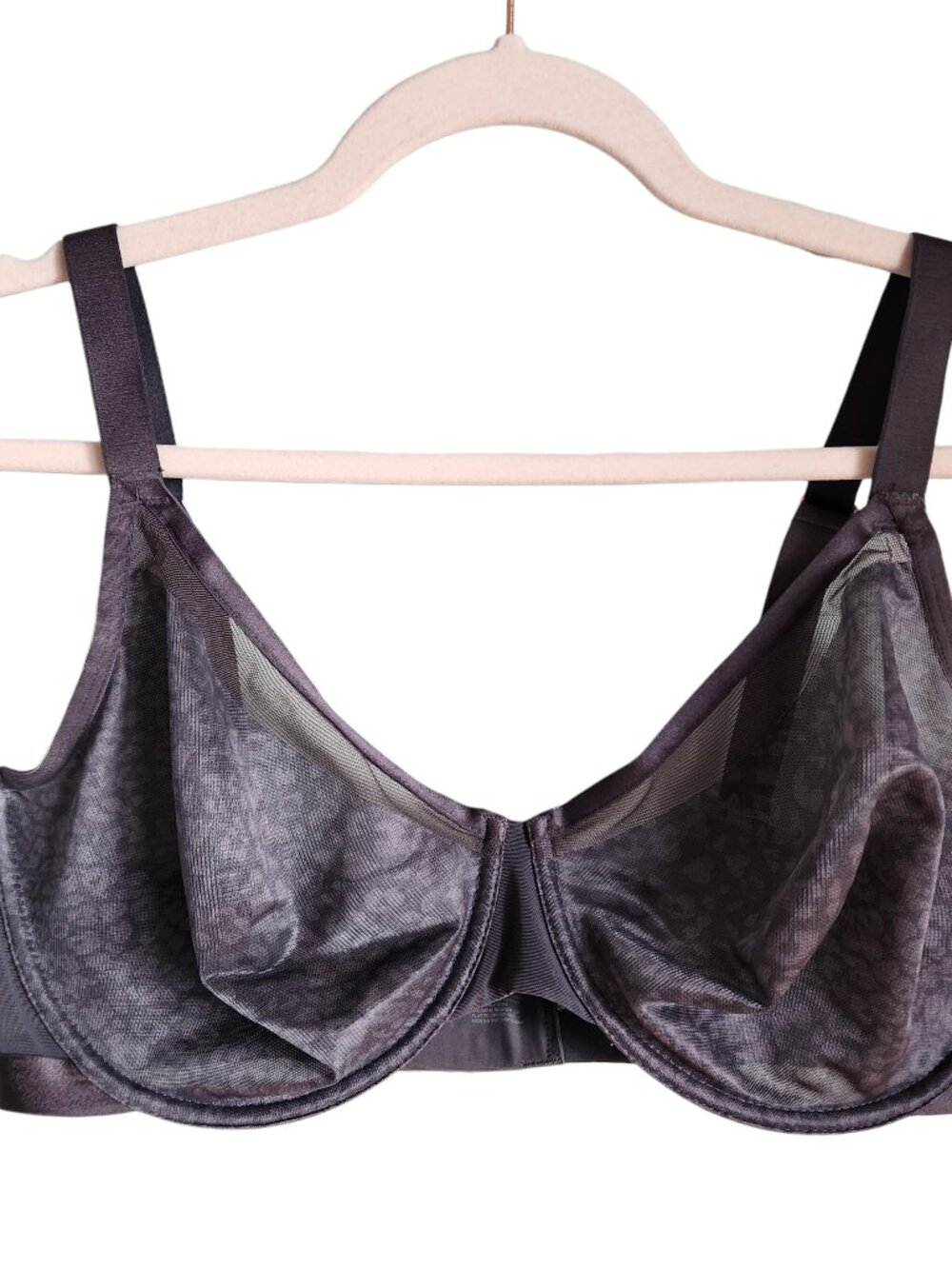 Soma Bra 40DDD 40F Gray Grey Unbelievable Lift Perfect Coverage Semi Sheer
